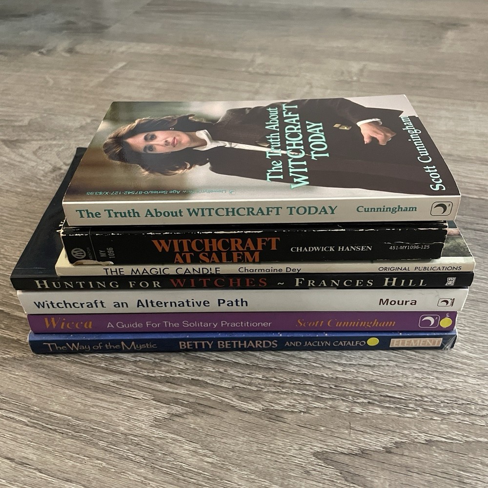 Witchcraft 7 Book Lot Wicca Pagan Witch