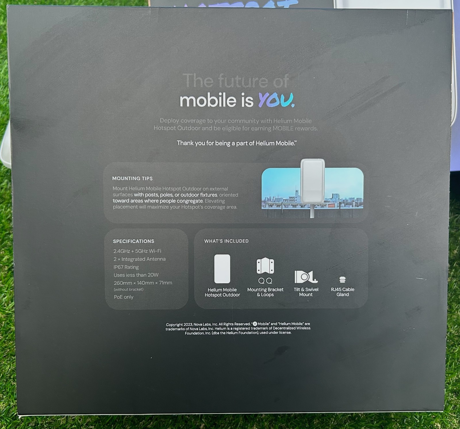 Helium Mobile Hotspot Outdoor Miner - earn $HNT by being your own cell tower!