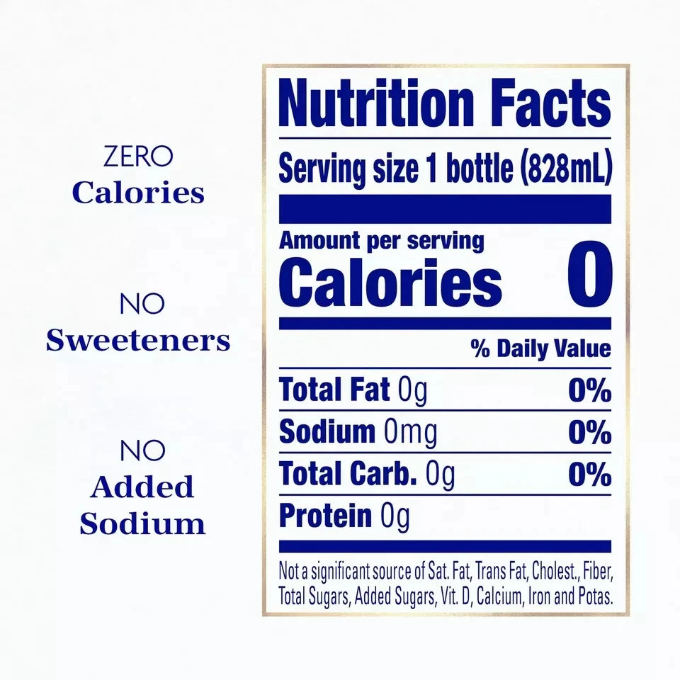 Saratoga Sparkling Water Bottles, 12-Pack – Carbonated 28 Fl Oz (Pack of 12)