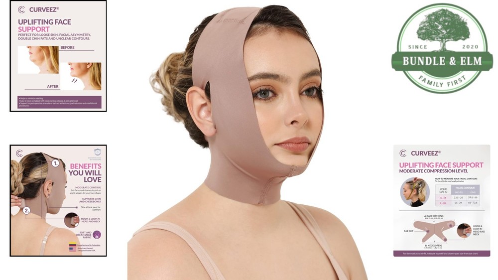 Post Surgery Compression Chin Strap to Reduce Swelling and Improve Circulation