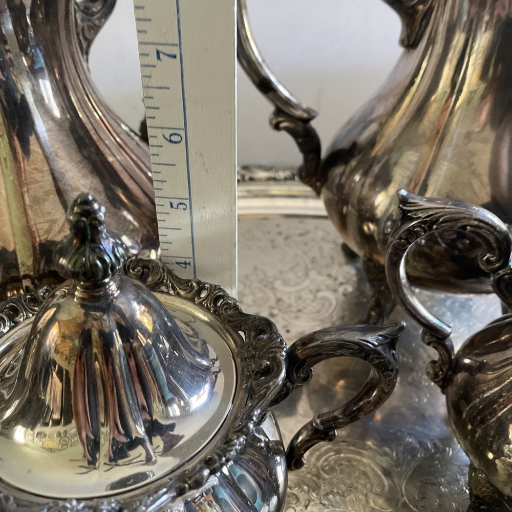 WALLACE-5 Piece Silver Plated Tea Set (Sh) Or Best Reasonable Offer