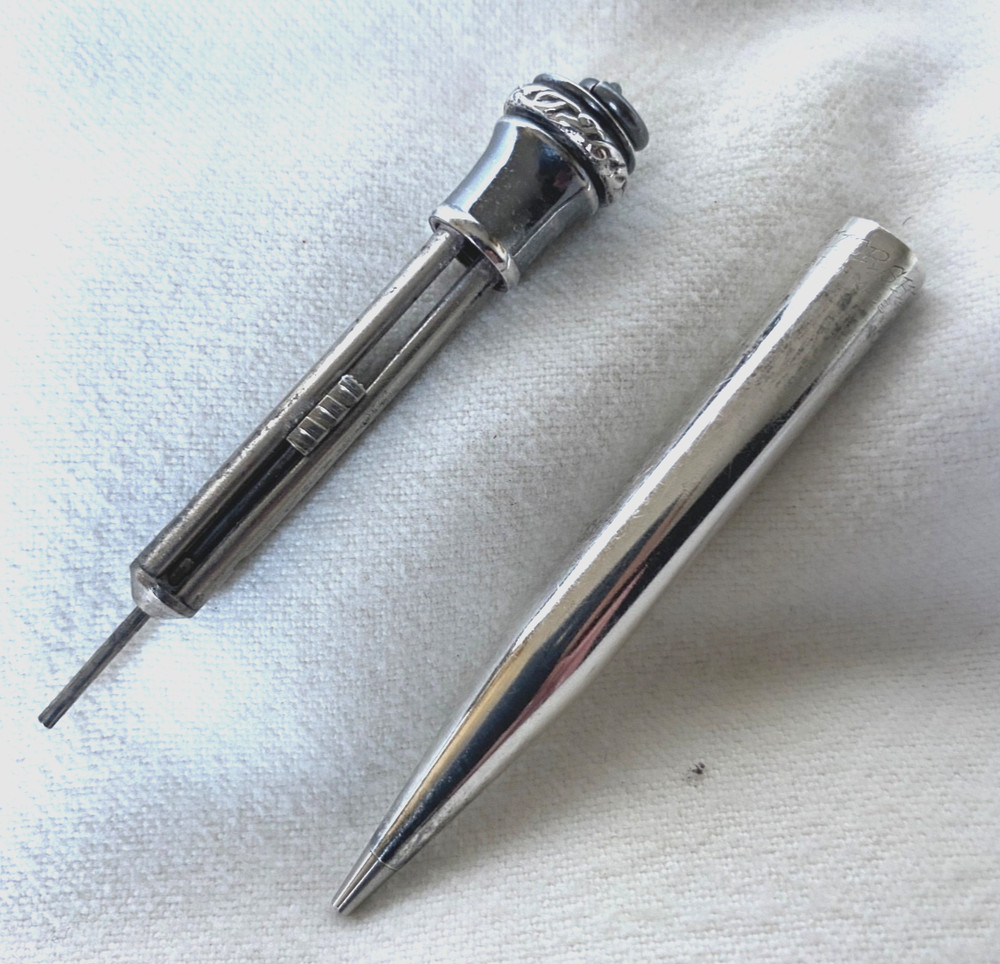 Antique Silverplate Dance Card Automatic Pencil