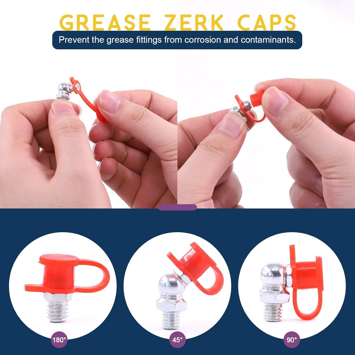 246PCS SAE Metric Grease Nipple Zerk Fittings Kit 1/4 1/8 M6 M8 M10 Assortment