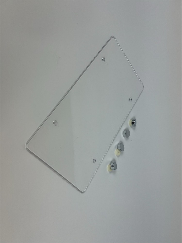 Unbreakable Clear Flat License Plate Tag Mount Holder Frame Bumper Shield Cover