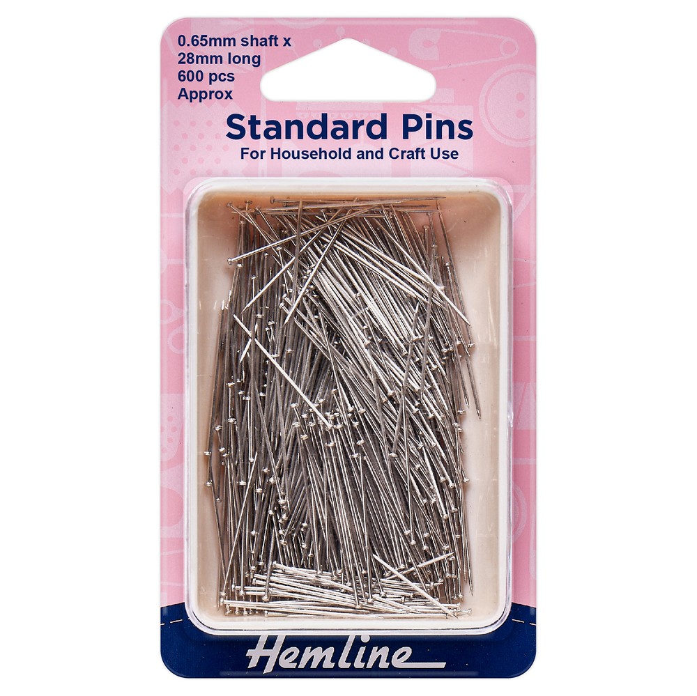Hemline Household Craft Pins 28mm
