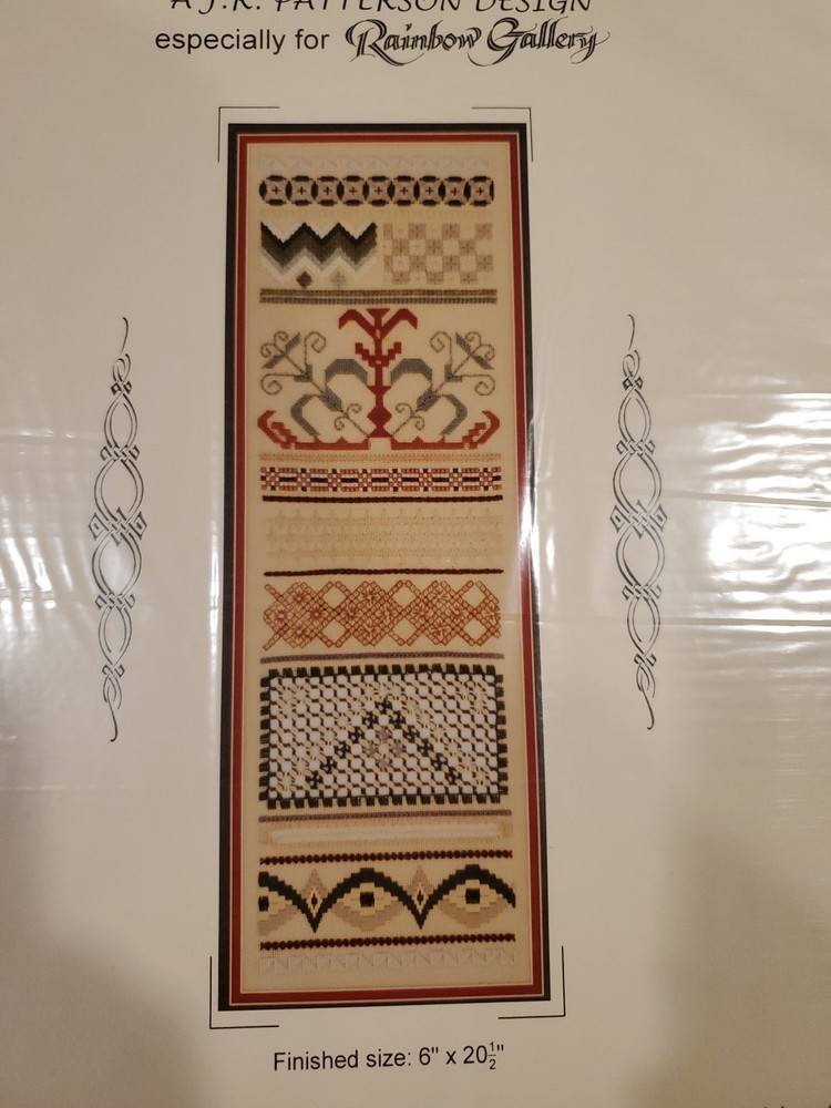 AJR Patterson Design Rainbow Gallery Needlepoint Pattern "Robyn's Sampler"