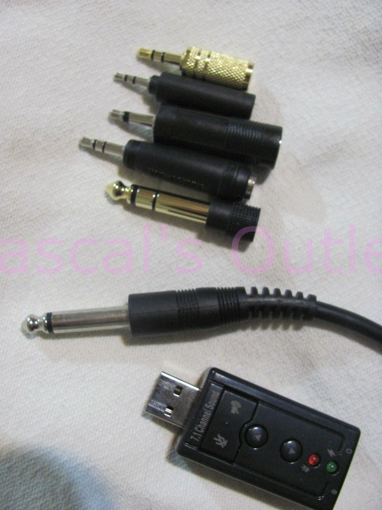 High Grade Low Noise 10-ft Wired Microphone ON-OFF Switch plus assorted Adapters