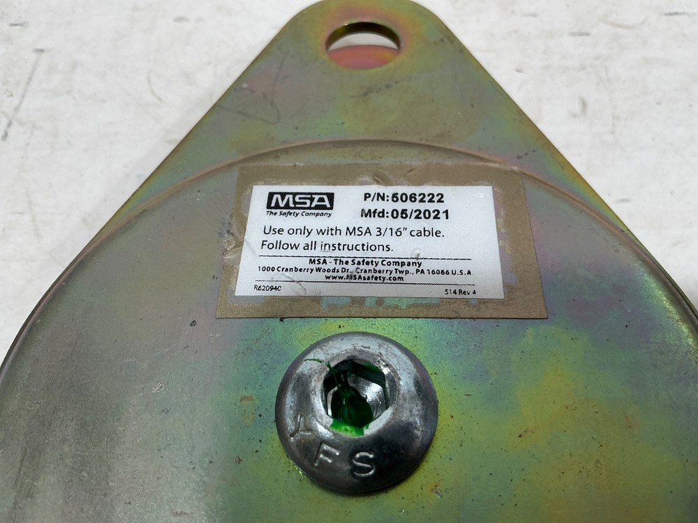 MSA 506222 Workman Confined Space Entry Split Mount Pulley