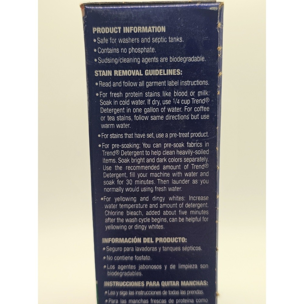 TREND POWDER DETERGENT 4 LOADS / 9OZ Sealed