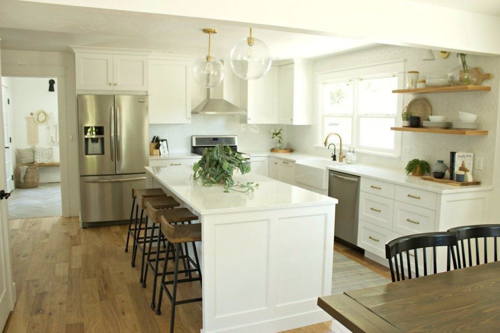 5" North Hampton Octagon Pull Soft Brass