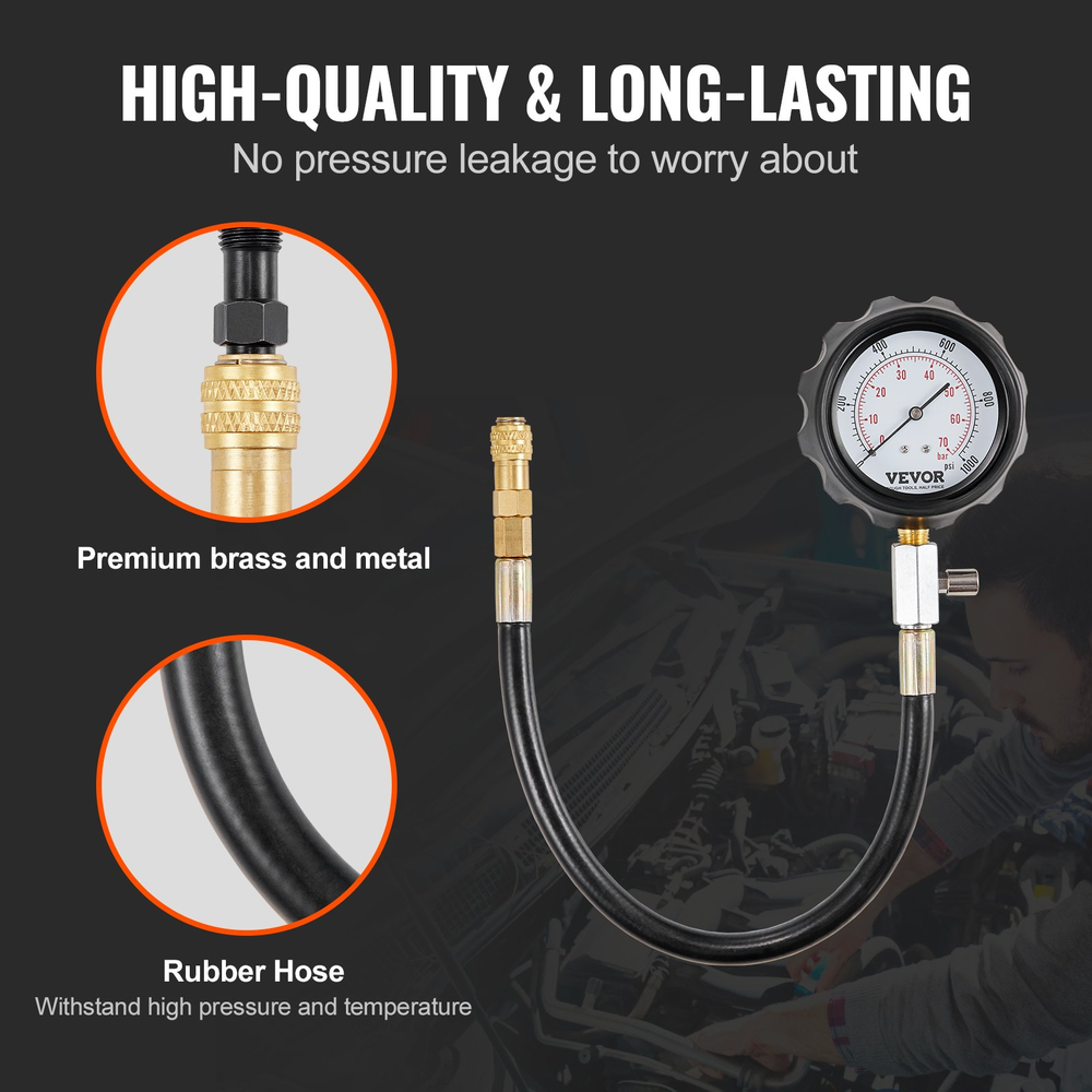 Diesel Engine Compression Tester | Cylinder Pressure Test Tool Kit