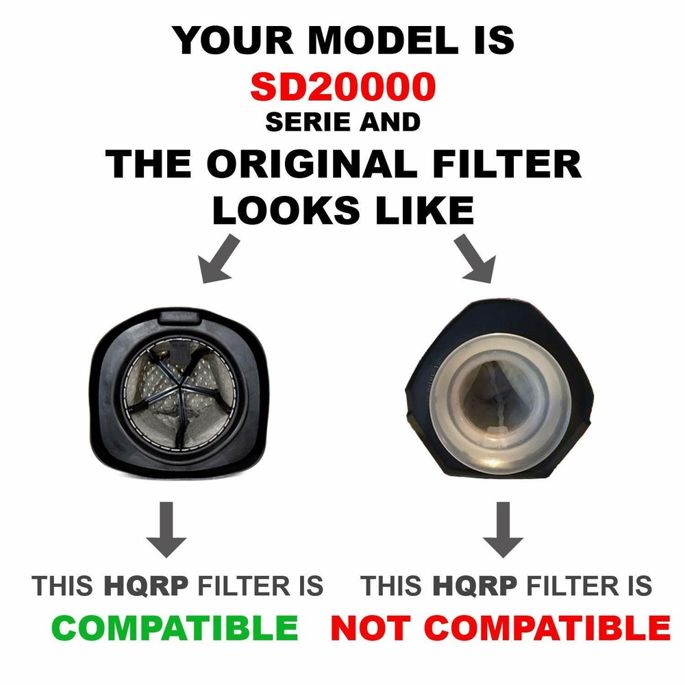 Dust Cup Filter for Dirt Devil SD20000 SD20000EDI SD20000PDI SD20007 SD20009