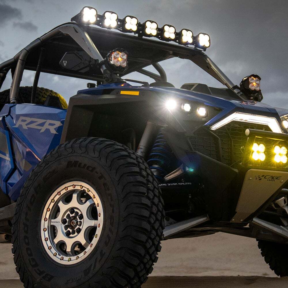 Baja Designs™ 7 XL Linkable Roof LED Light Bar Amber Outer for Polaris RZR Pro R