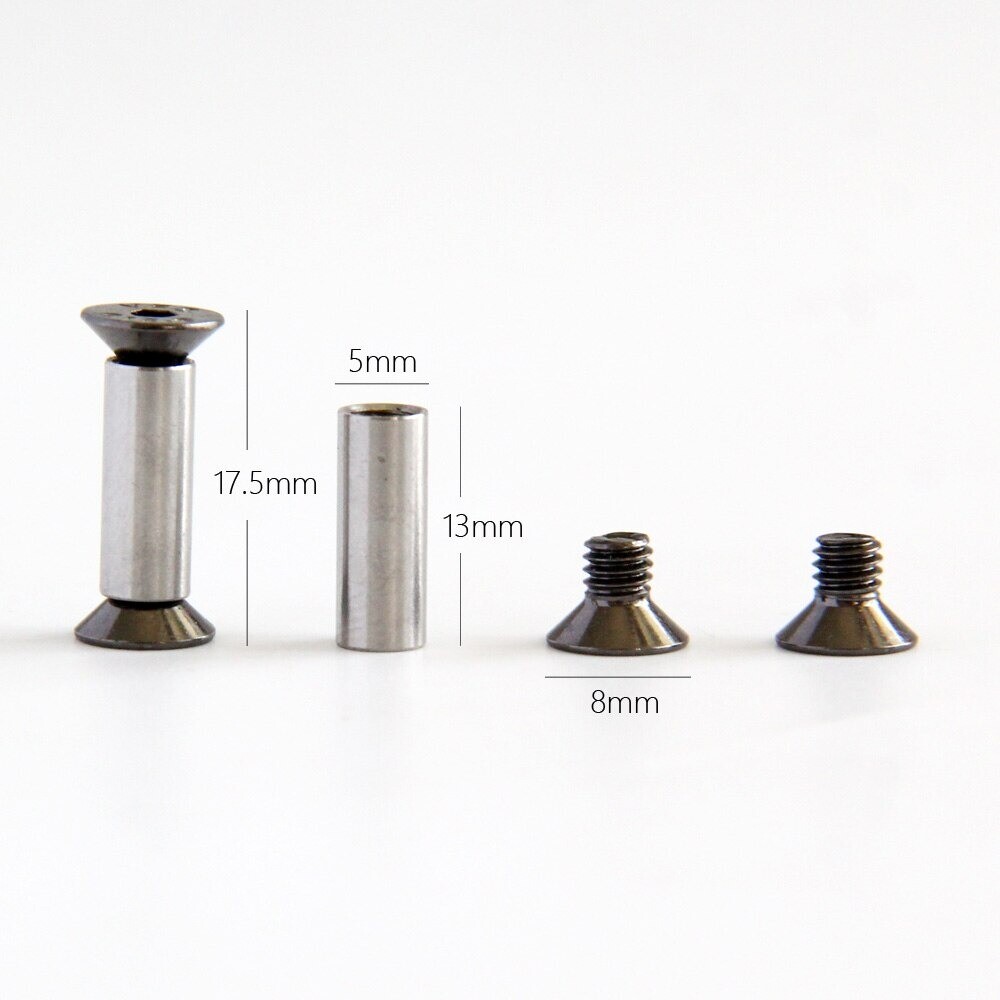 10pcs Knife Handle Bolt Rivets Screw Fastener Nut DIY Material US