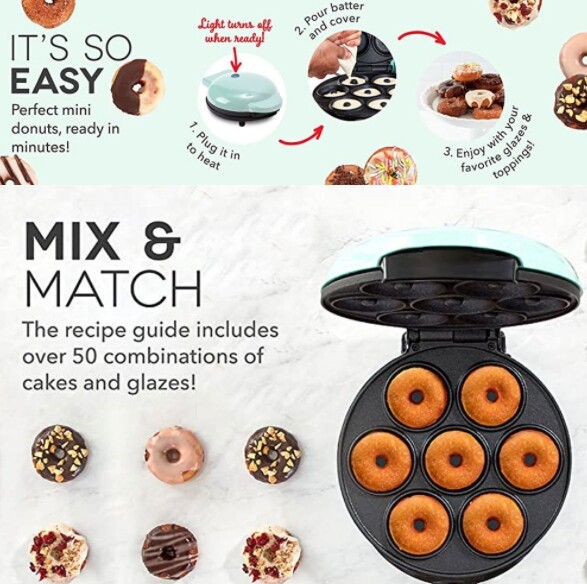 Seven hole donut machine American standard round cake machine, breakfast machine