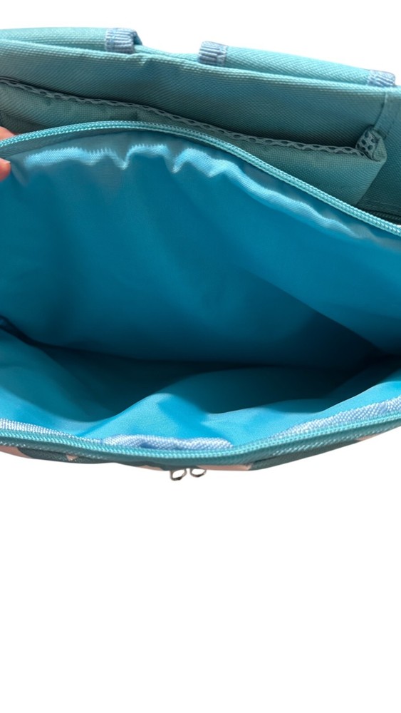 Backpack Turquoise Chevron Zigzag Print Lightweight Backpack Padded Straps New