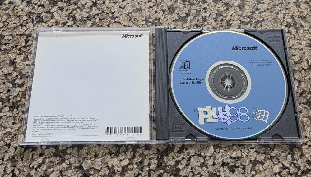 Microsoft Plus! 98 Companion - For Windows 98 - CD Disc + Product Key