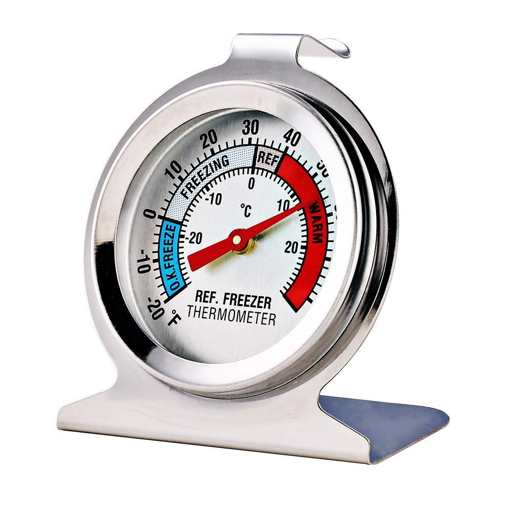 2 Pack Refrigerator Freezer Thermometer Large Dial Analog Thermometer NEW