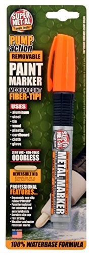 Pump Action Fiber Tip Water-Based Paint Marker, Orange