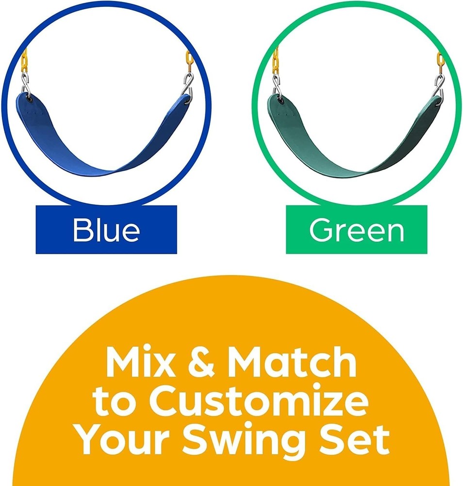 Transform Your Backyard with this Heavy Duty Swing Set Replacement Kit - Green