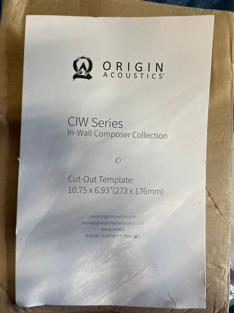 ORIGIN ACOUSTICS SPEAKER ON THE WALL