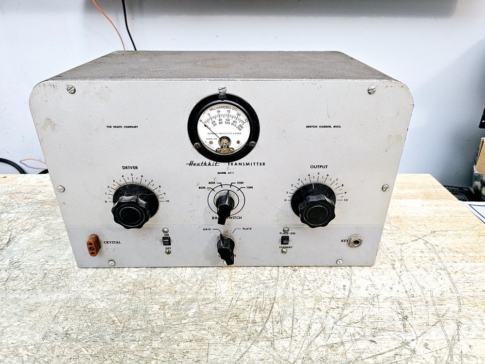 Heathkit AT-1  Amateur Tube Transmitter C MY OTHER HAM RADIO GEAR Drake Collins