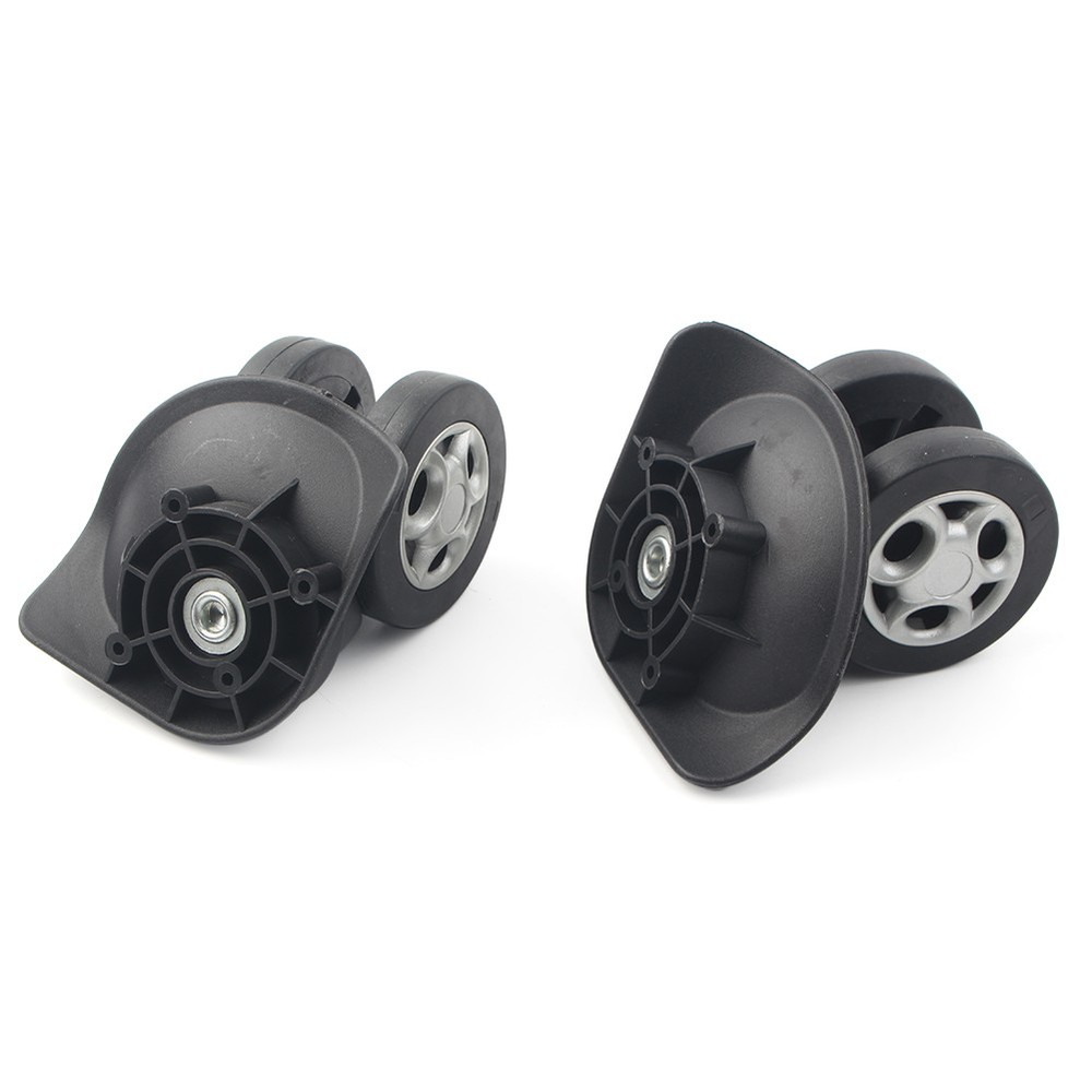 2pcs Replacement Luggage Spinner Wheel Environmentally PVC plastic Black