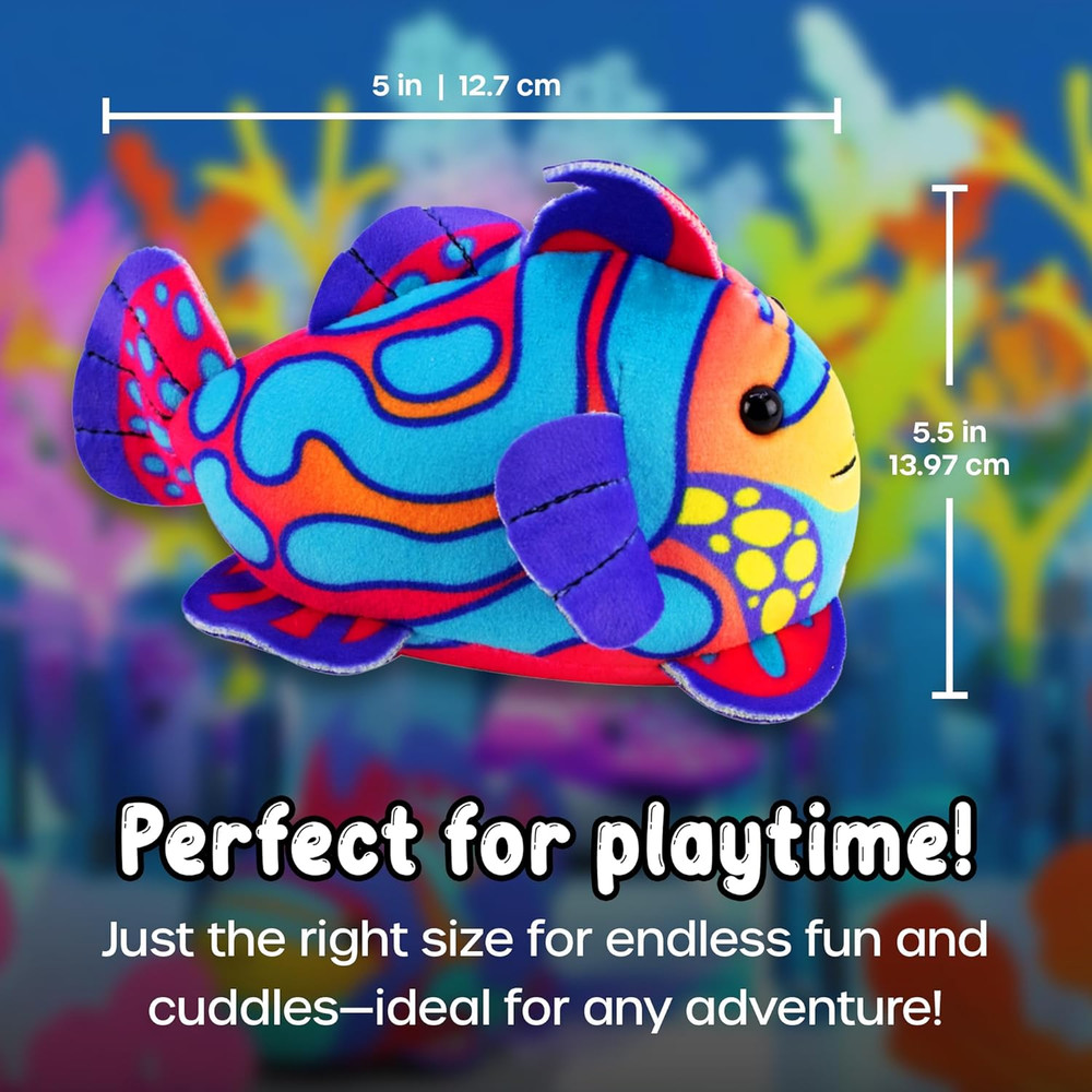 Aquarium Bubble Ball & Surf Board with Mandarin Fish