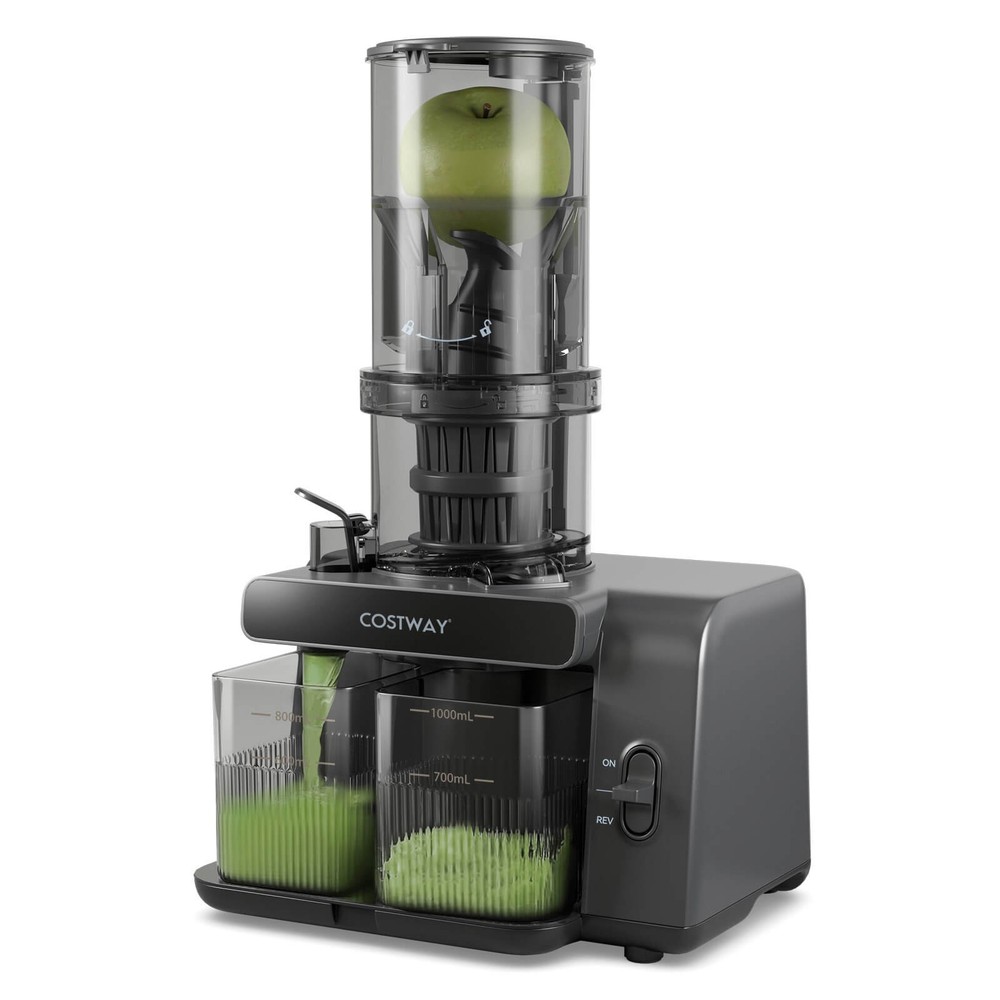 Cold Press Juicer Machine Professional Slow Masticating Juicer w/ Reverse Button