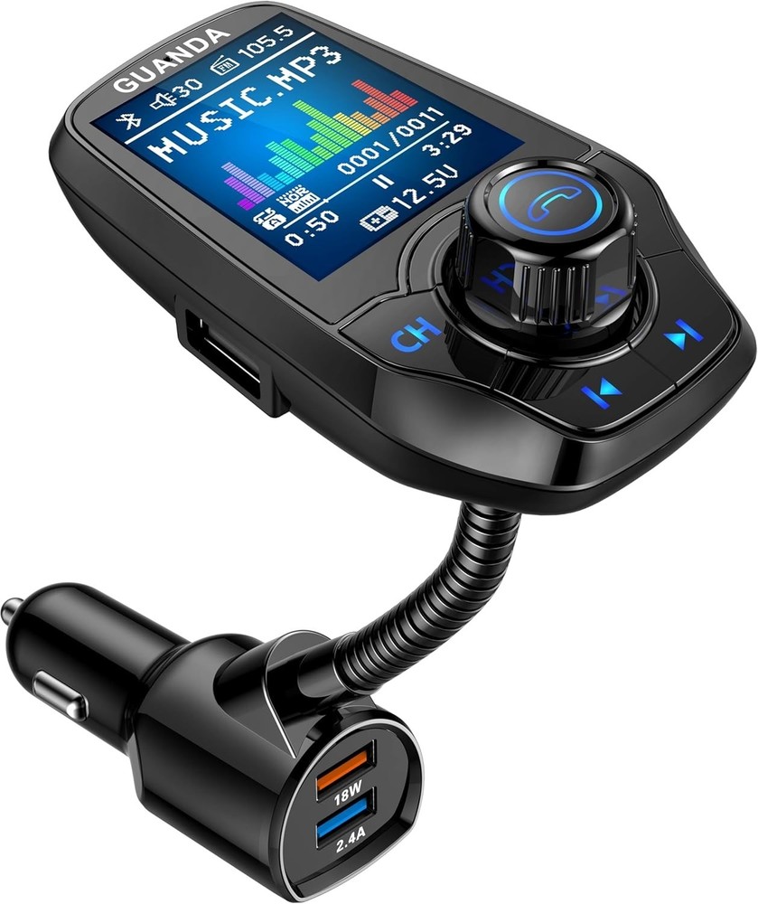 4-in-1 Bluetooth Car Transmitter with Hands-Free Call