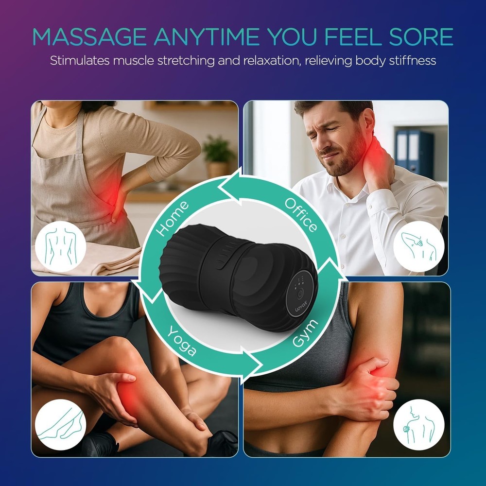 Vibrating Peanut Massa Ball Roller, Electric Double