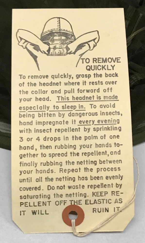 USGI Insect Head Net ( Olive Drab ) NEW