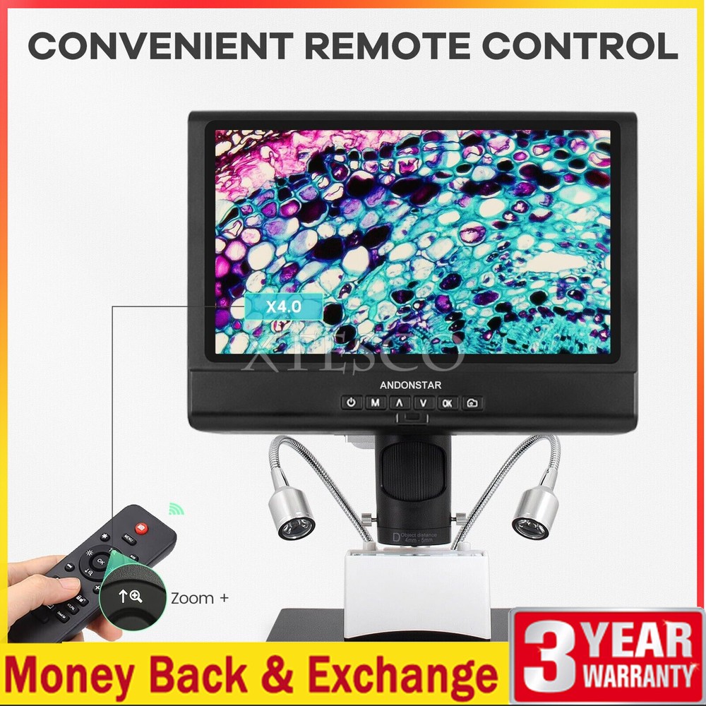 Andonstar AD249-M 10-inch LCD Screen Digital Microscope for Electronics Solder