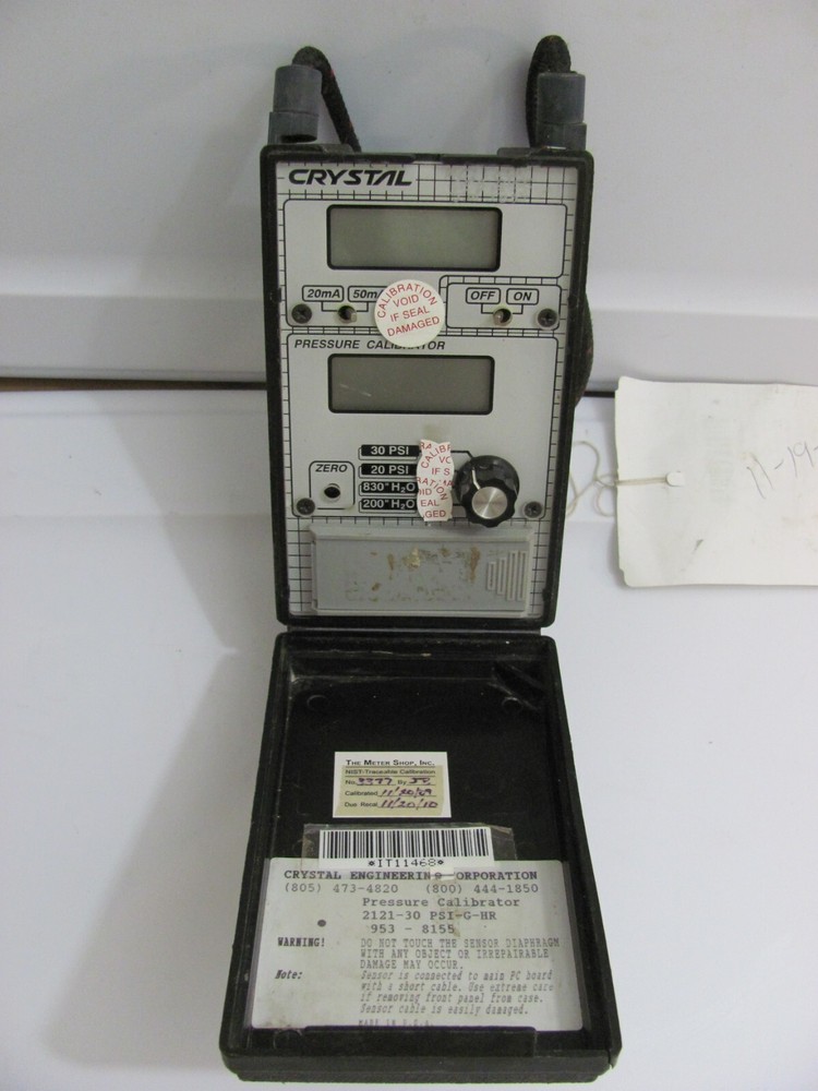 Crystal Engineering 2121-30 PSI-G-HR Digital Pressure Calibrator