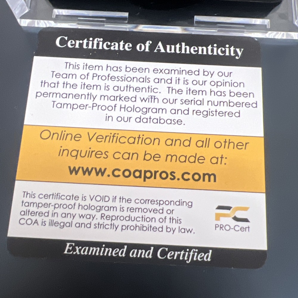 PRESIDENT DONALD TRUMP 2025 MAGA HAND SIGNED BASEBALL AUTO HOLO COA