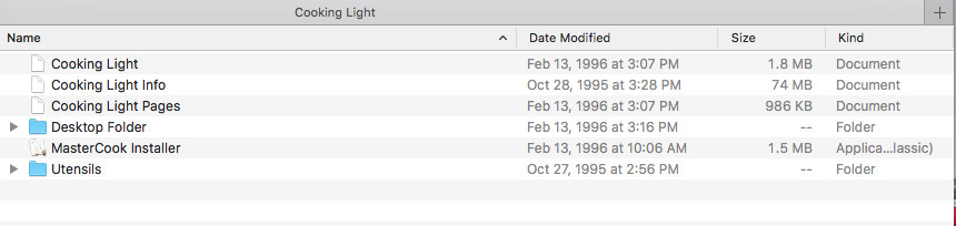MasterCook Cooking Light Software Installation CD by Sierra for Apple Mac OS 7-9
