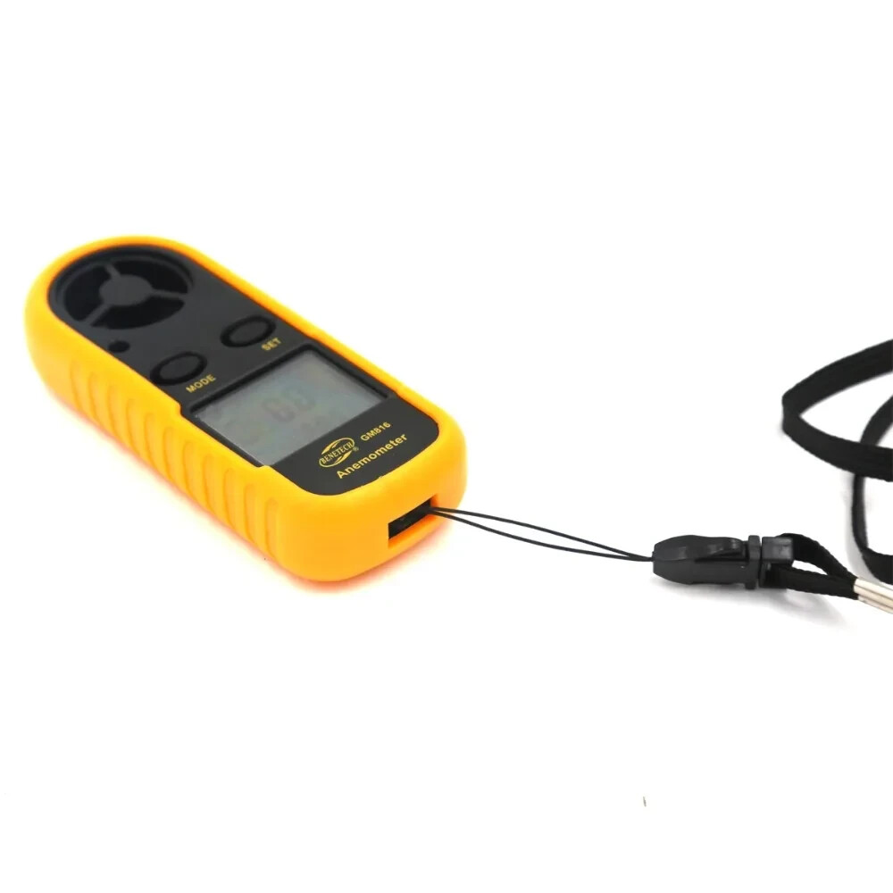 PORTABLE ANEMOMETER /THERMOMETER BACKPACKERING/MOUNTAINEERING WIND SPEED GUAGE!!