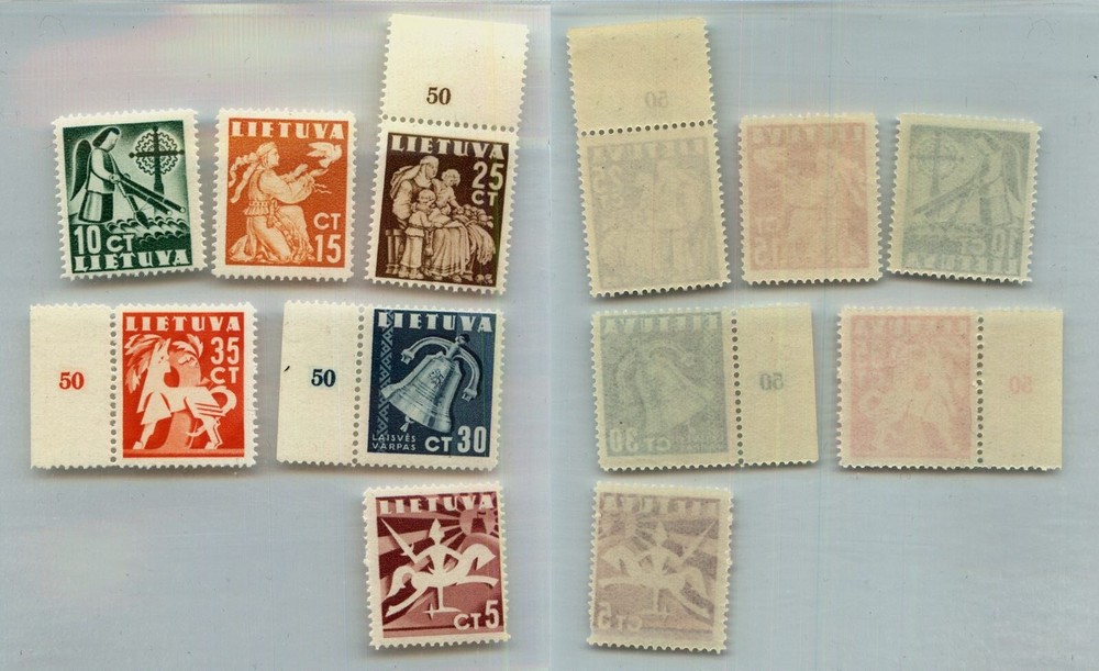 Lithuania 1940 SC 317-322 MNH. rtc1844