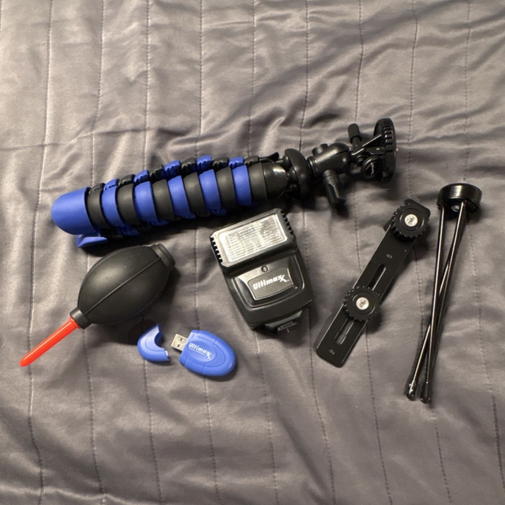 Ultimaxx Vivitar Camera Accessory Bundle Bag Filters Lenses Tripod Flash