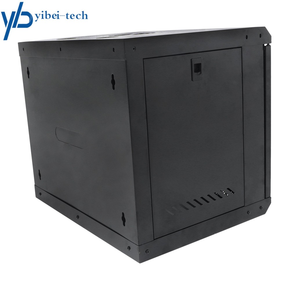 1Pack 9U Network Server Cabinet Rack Wall Mount Maximum Depth 15.5" With Locks