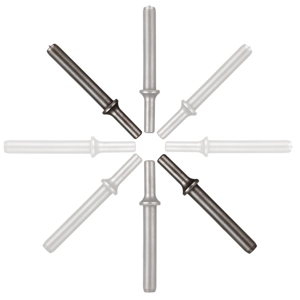 Heavy Duty 2-Piece Rivet Set for Pneumatic Air Hammer Chisel Bits