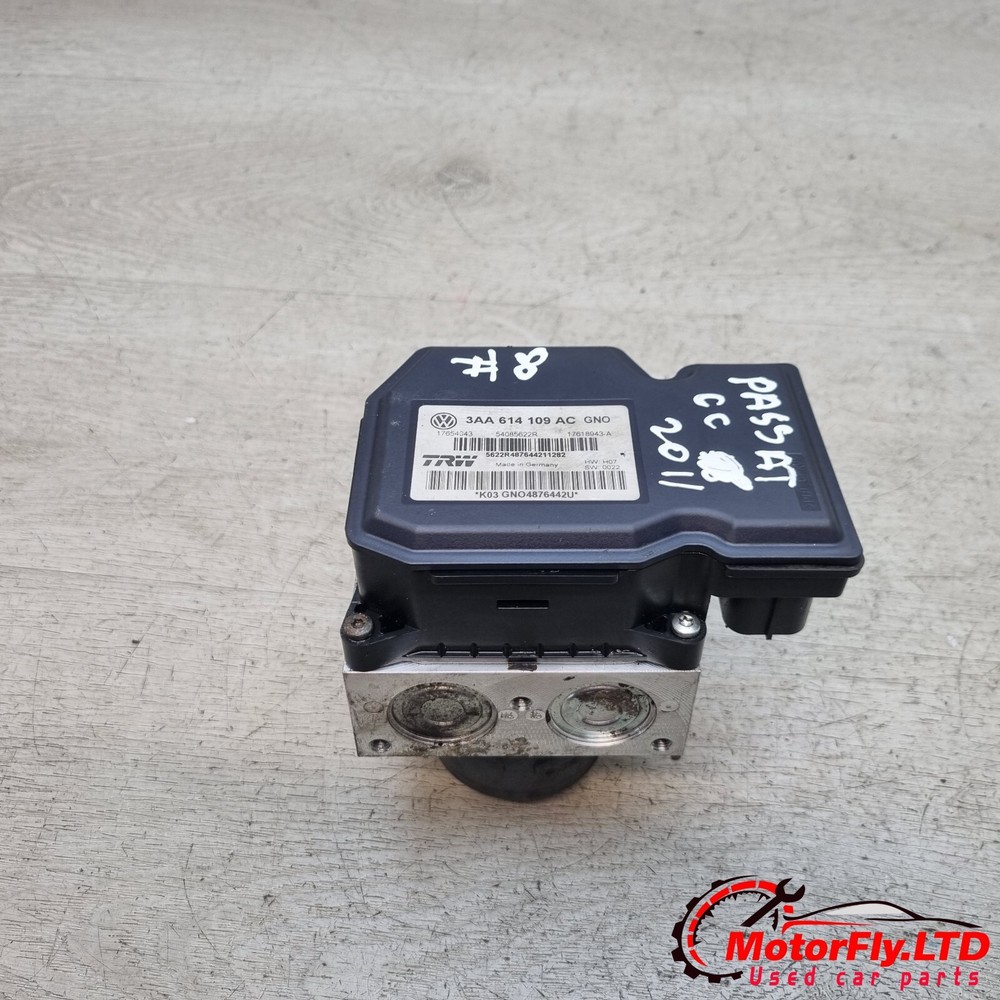 2011 VW PASSAT CC 2.0 TDI ABS PUMP CONTROL MODULE 3AA614109AC