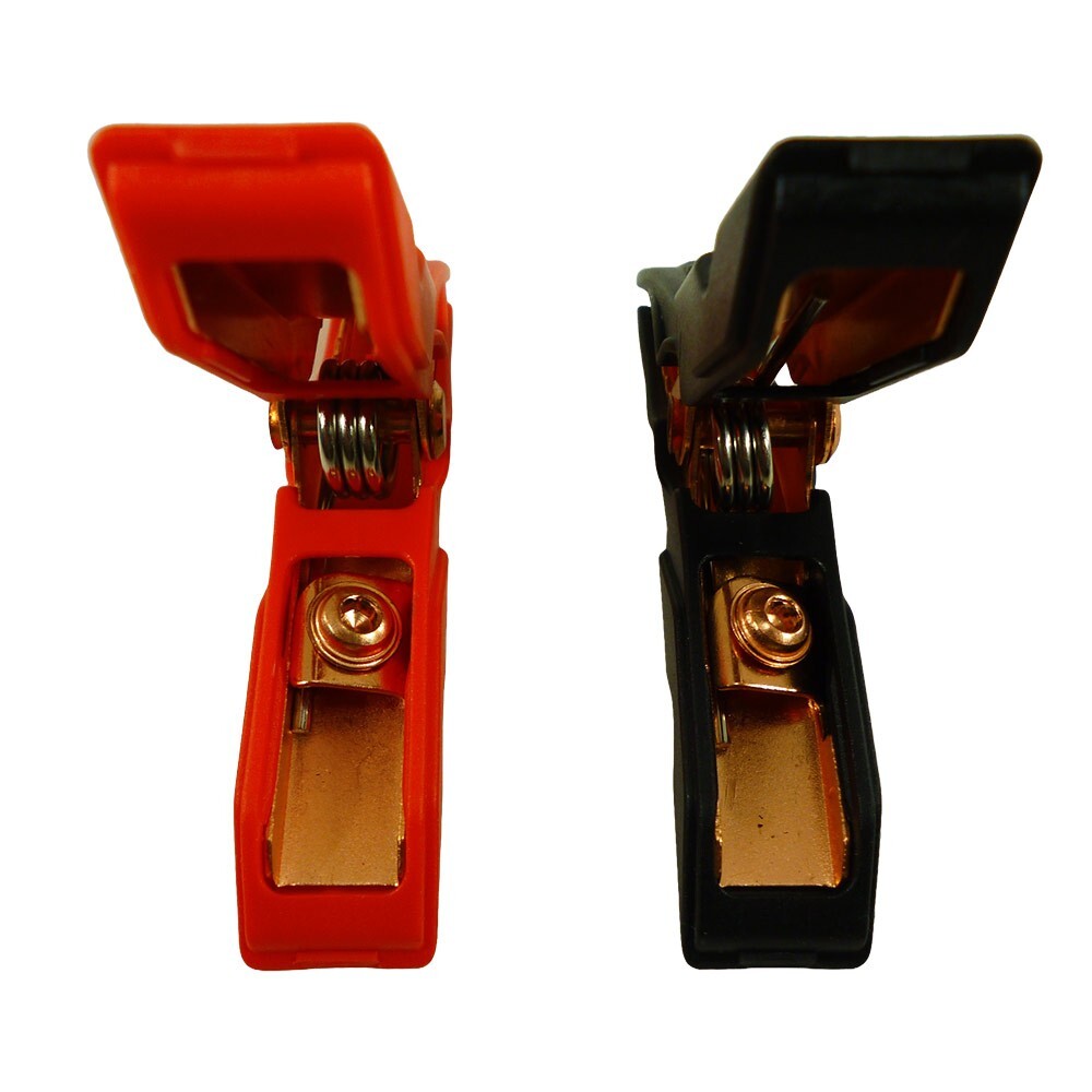 2pc NOCO Alligator Clips Black & Red High Quality
