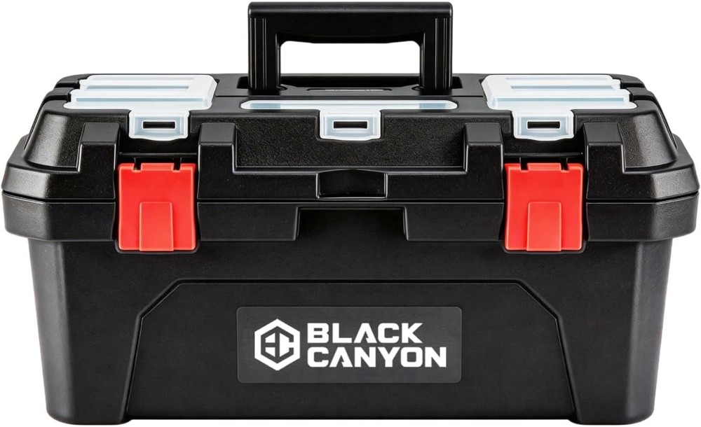 20 Inch Steel Tool Box Portable & Padlockable, Sturdy & Durable Toolbox