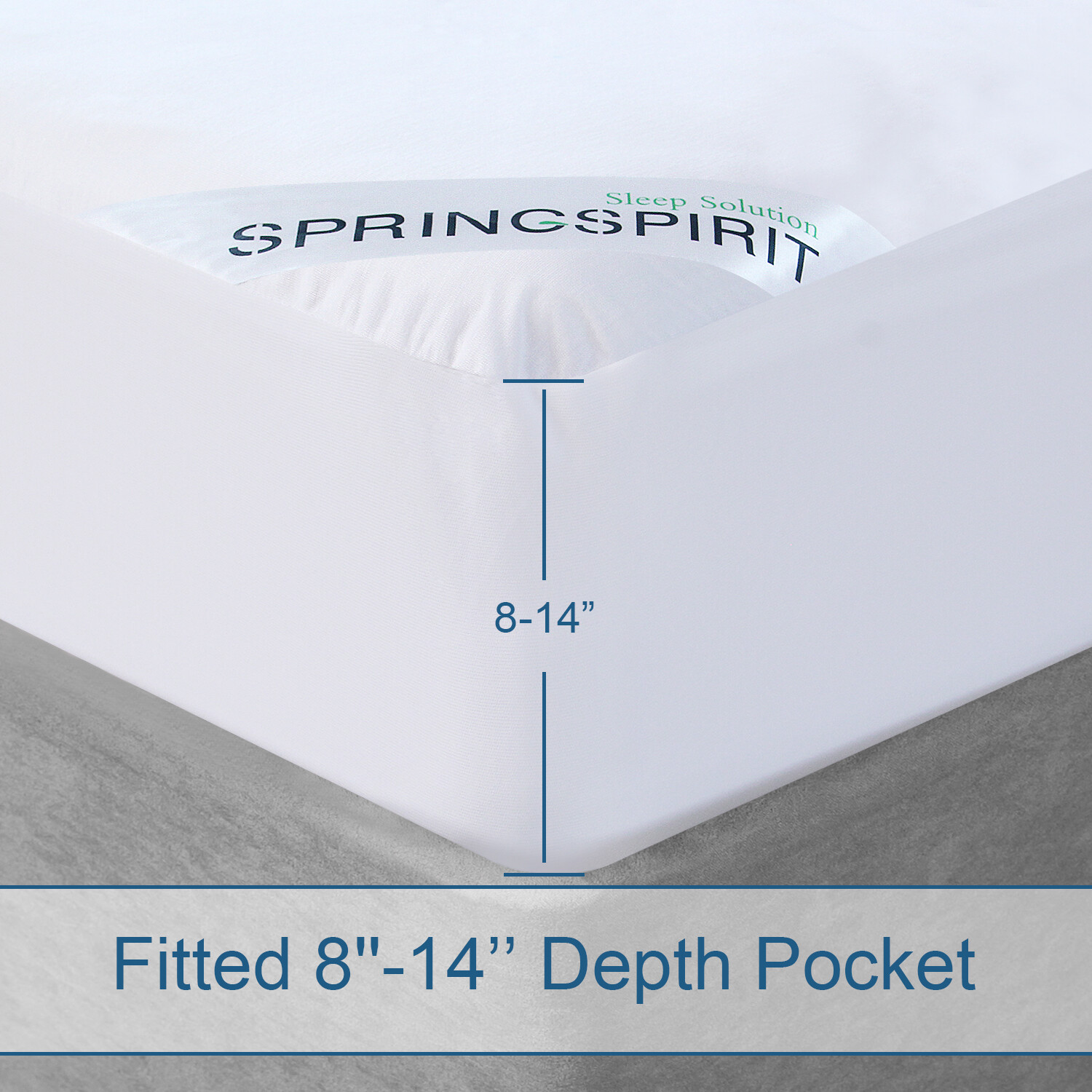 Waterproof Bamboo Knit Fabric Mattress Protector Ultra Soft Mattress Pad Cover