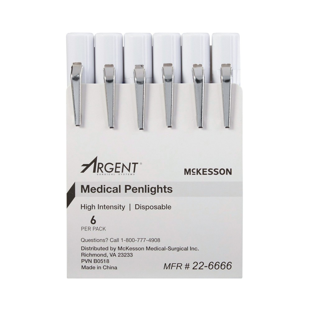 McKesson Disposable Penlight 22-6666 6 per Pack