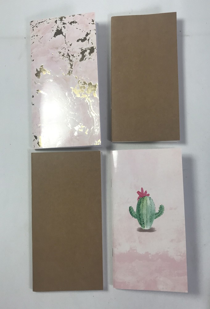 4 Pack Slim Books- 1 Journal/Planner, 3 Blank