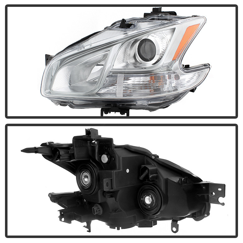 [Halogen Model] For 2009-2014 Maxima Headlights Headlamps Replacement Left+Right