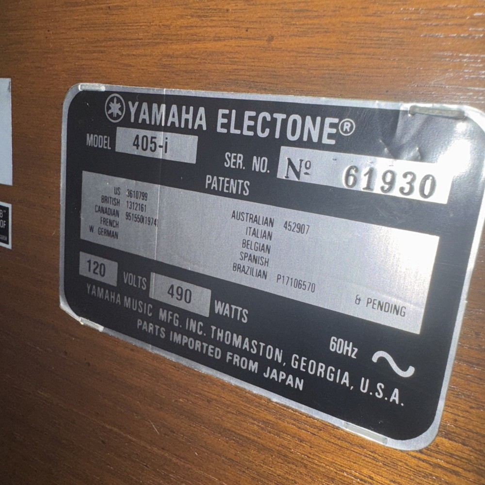 Yamaha Electone 405-i Organ