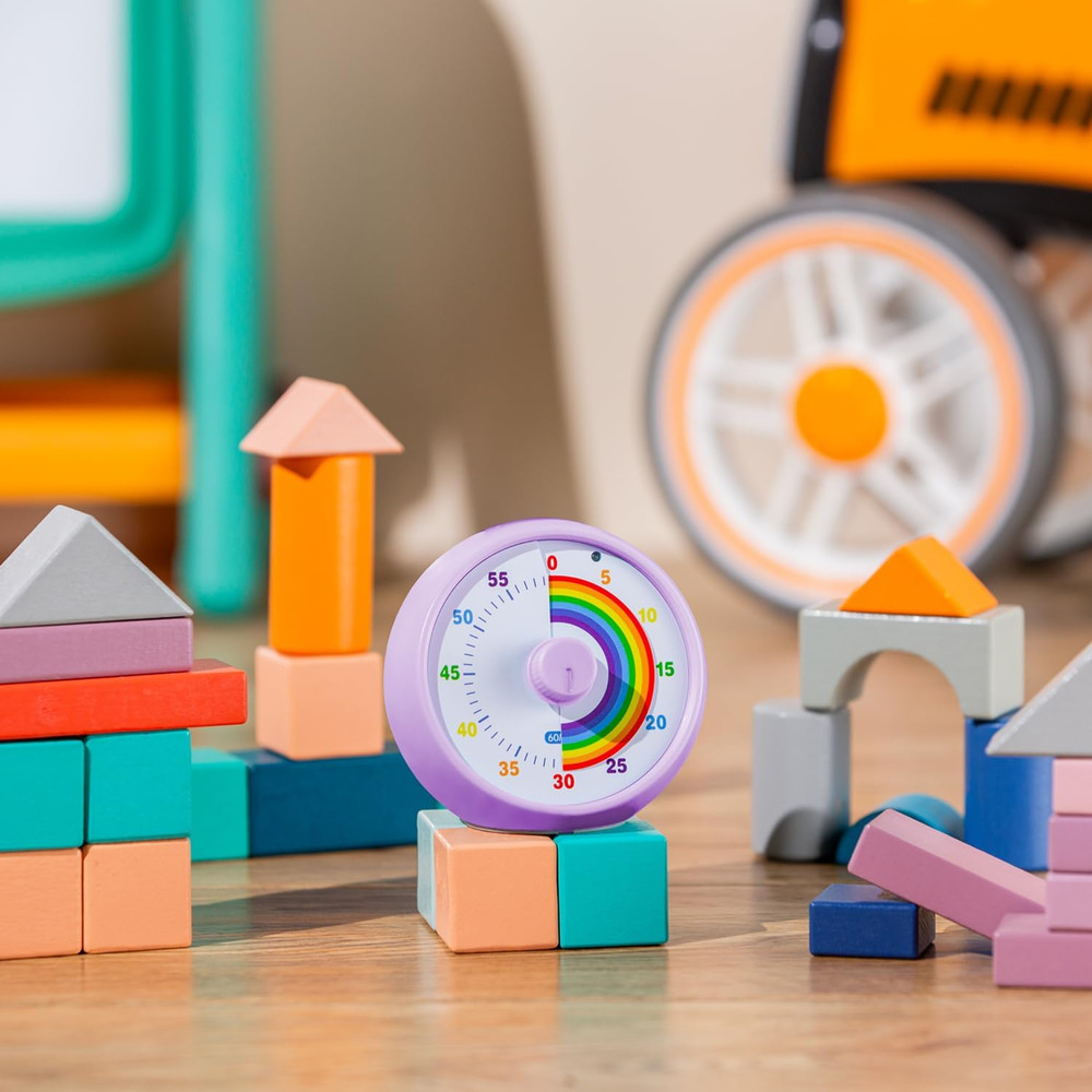 Visual Timer for Kids, 60-Minute Countdown for Classroom Office Kitchen, Desk Ti